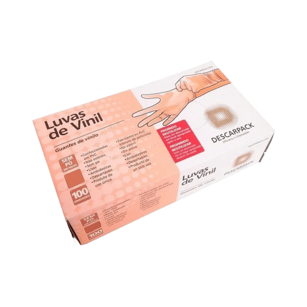 Luva de Vinil Descarpack