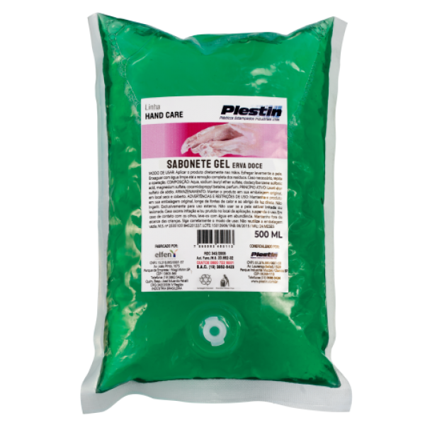 Sabonete Espuma Plestin (Erva Doce) 500ml 