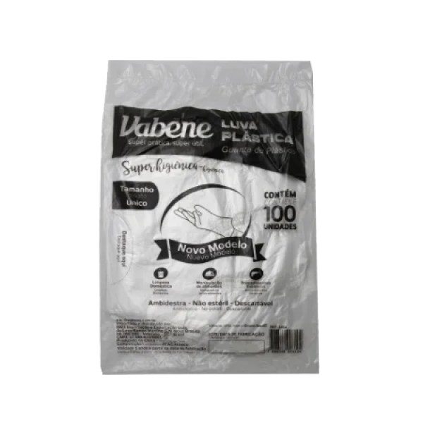 Luva Pl&aacute;stica Vabene