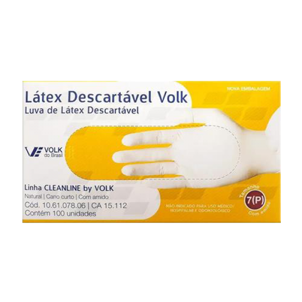 Luva de L&aacute;tex Volk