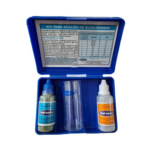 Estojo de Teste de Alcalinidade Total Hidroazul